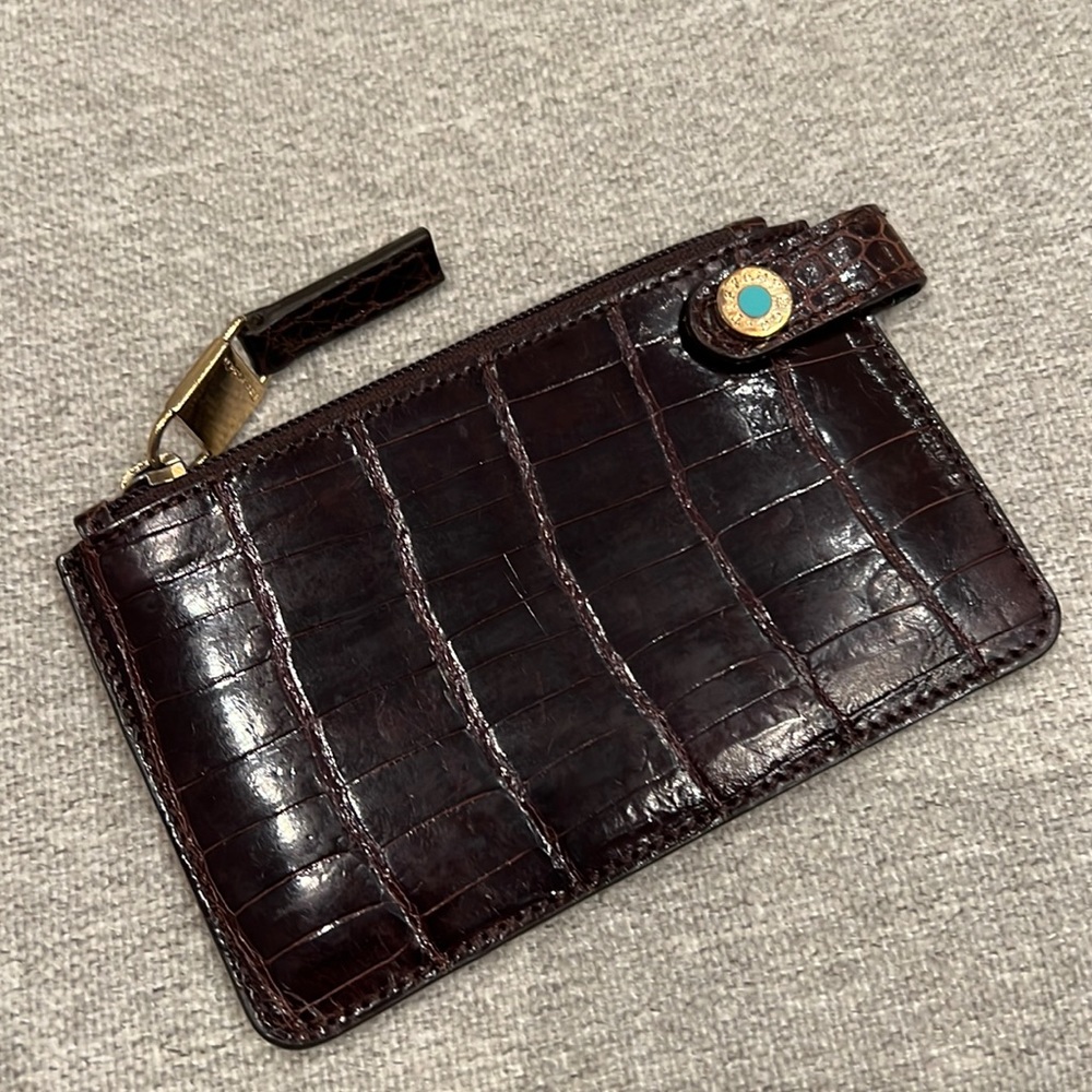 Tiffany and Co crocodile card case.